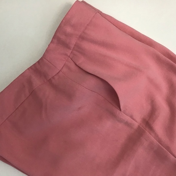 Soft Pink Autres Filles straight leg trousers size Med see measurements. NWT - Picture 2 of 12